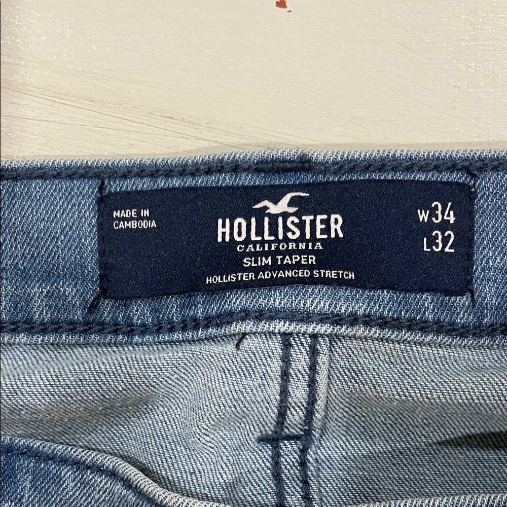Hollister Slim Taper Men Jeans - Light Blue